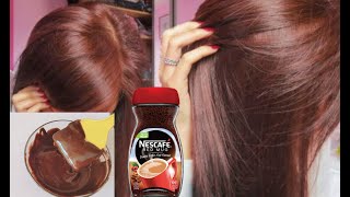 A natural dye with a bright brown color that covers white hair from the first use