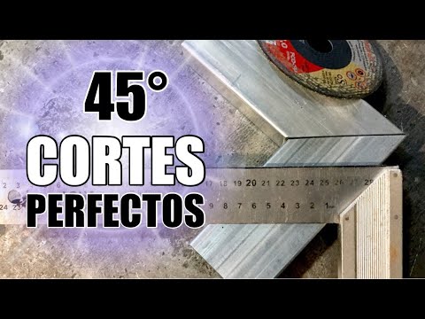 Cómo cortar a 45 grados con AMOLADORA Fácil 👍🏻