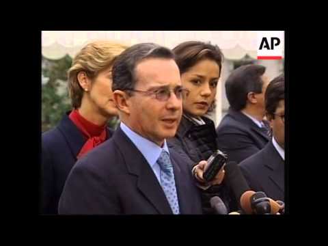 Colombian president comments after White House visit