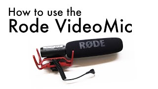 Video thumbnail for How to use the Rode VideoMic by Smith College Digital Support