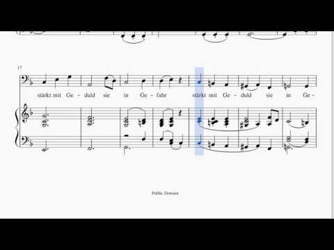 O Isis und Osiris - Karaoke (piano accompaniment + lyrics + sheet music)