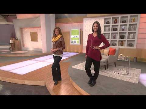 Clarks Bendables Leather Side Zip Ankle Boots - Nikki Star with Sandra Bennett