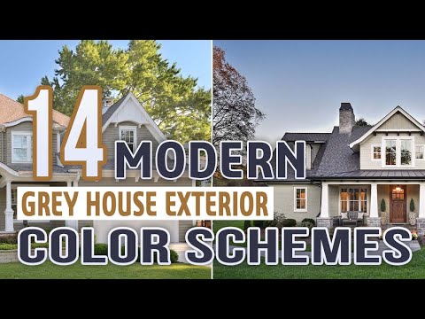 14 Modern Grey House Exterior Color Schemes