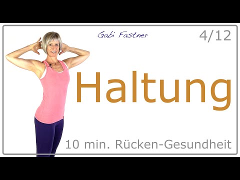 4/12💈10 min. Haltung verbessern | ohne Geräte, im Stehen