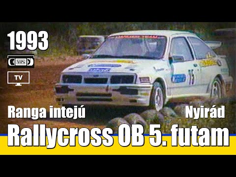 RallyCross OB 5. futam Nyirád + Ranga interjú Telesport  1993  -  RallyeShop.hu