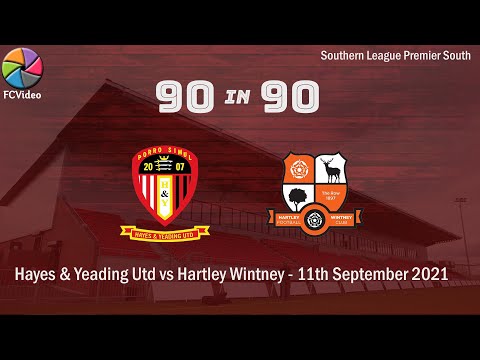 Hayes & Yeading Utd v Hartley Wintney | 90in90 HIGHLIGHTS | 11th Sep 2021