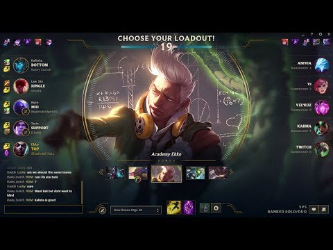 [8.1] PLACEMENTS #6 | FQC Tank Ekko Top vs Karma League of Legends Gameplay