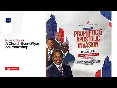 How to Design a Church Event Flyer I I Photoshop Tutorial