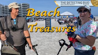 Gold 2 Days Detecting Daytona Beach and New Smyrna Beach Florida | The Detecting Duo S04 E26