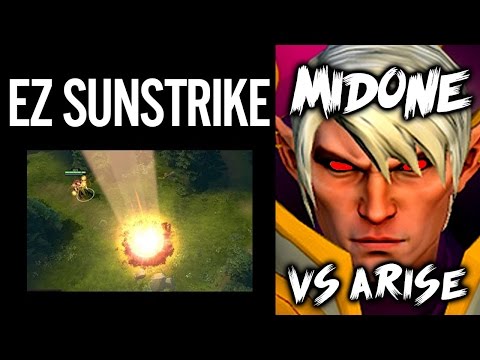 Pro Invoker EZ Sunstrike Amazing Play by Midone vs Arise 7.00 Gameplay Dota 2