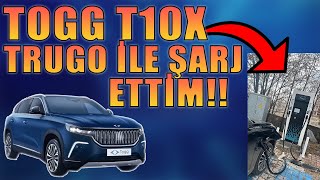 Togg T10X'imi Trugo 180KW İstasyonu İle Şarj ETTİM! TOGG T10X Trugo Üzerinden Şa