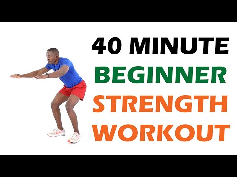 Learn 40 Minute Beginner Strength Workout No Equipment at Home Full Body Toning Workout Mind Luster