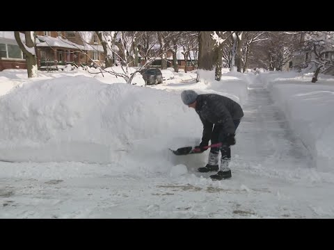 Chicago buried under snow after massive storm