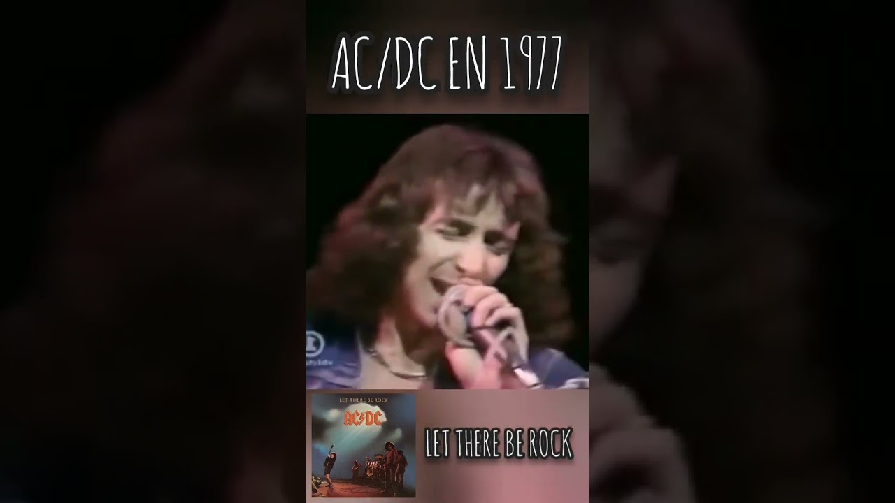 AC/DC en 1977 tocando 