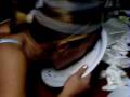 Kelsey Eating Ice Cream Cake With Her Face