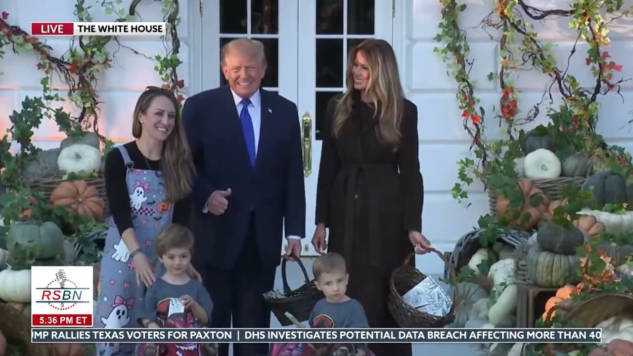 Marine Band Plays Spooky Classics as President Trump & the First Lady Hand Out Candy - 10/29/26