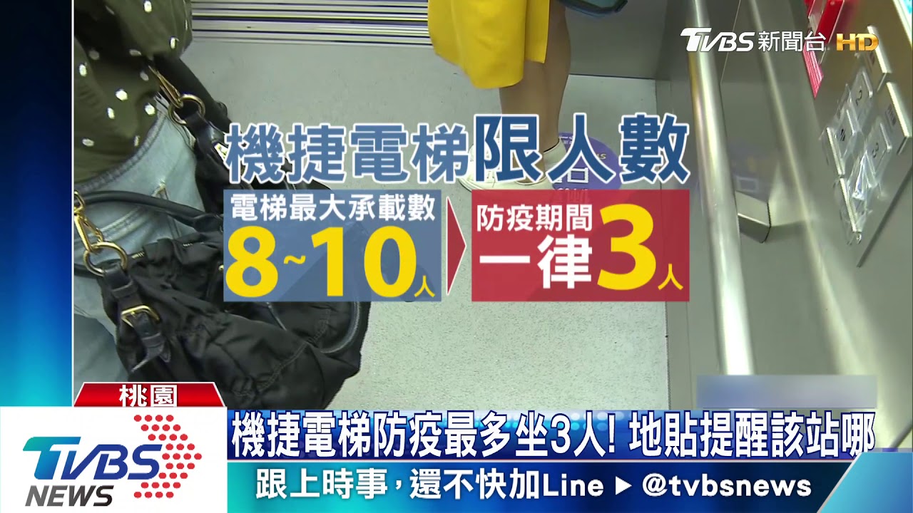 電梯防疫台鐵限6人、機捷3人 北捷須戴口罩