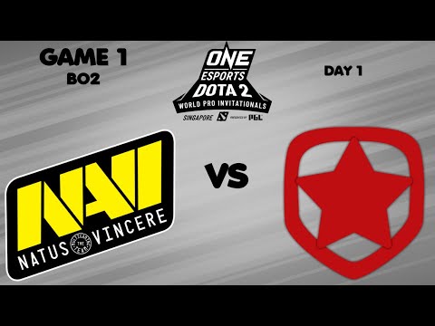 Navi vs Gambit Game 1 (BO2) ONE Esports Dota 2 World Pro Invitational Singapore Day 1