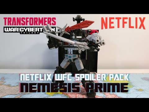 Netflix Nemesis Prime - Transformers War For Cybertron Spoiler Pack - Toy Review