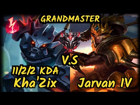 SN Ic0nic (KHA'ZIX) vs JARVAN IV - 11/2/2 KDA JUNGLE GAMEPLAY - NA Ranked GRANDMASTER