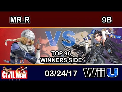 2GGC: Civil War - eLevate | Mr.R (Sheik) Vs. 9B (Bayonetta) Top 96 Winners Side