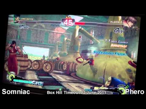 Box Hill Timeout 02 JUNE 2011 Somniac [Dictator] vs Phero [Guy] SSF4AE