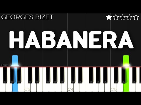 Georges Bizet - Habanera - Carmen | EASY Piano Tutorial