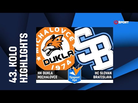 43. kolo: HK Dukla Michalovce - HC Slovan Bratislava 6:1 (1:0, 3:1, 2:0)