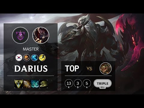 Darius Top vs Renekton - KR Master Patch 10.11