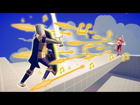 ARMY GUARDIAN (NEON KNIGHT SHIELD) VS EVERY GOD RANGED | TABS - Totally Accurate Battle Simulator