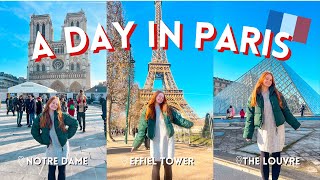 PARIS VLOG | Exploring Notre Dame, The Louvre, Effiel Tower, Champs de Elysee & Flying home
