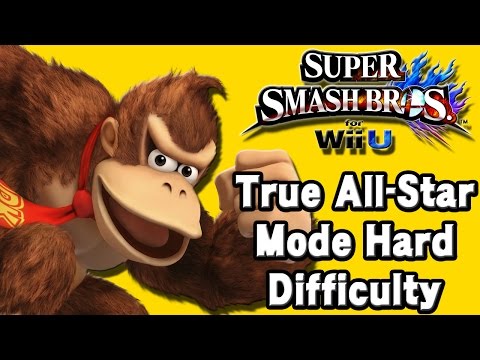 Super Smash Bros. For Wii U (True All-Star Mode Hard Difficulty | Donkey Kong) 60fps
