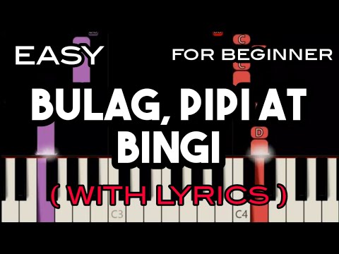 BULAG, PIPI AT BINGI ( LYRICS ) - FREDDIE AGUILAR | SLOW & EASY PIANO