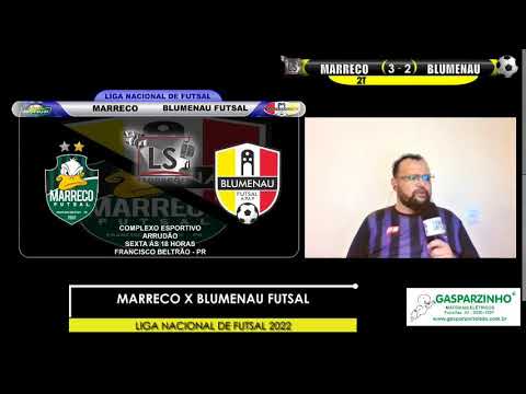 Marreco x Blumenau Futsal. Liga Nacional 2022. LS Produções e Eventos.