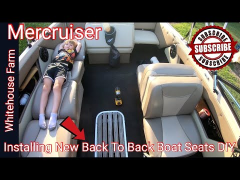 Installing New Back To Back Boat Seats DIY