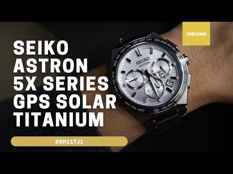 Seiko Astron 5X Series GPS Solar Titanium SSH117J1 SSH117