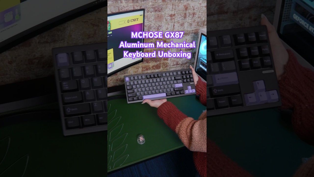 MCHOSE GX87 Aluminum Mechanical Keyboard Unboxing