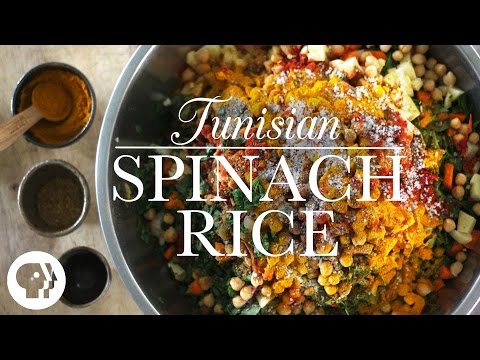 Tunisian Spinach Rice | Kitchen Vignettes | PBS Food