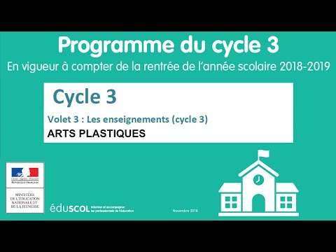 7. Arts Plastiques - CM1 CM2 6ème - Programmes cycle 3