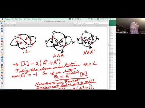 Louis Kauffman, Virtual Knot Theory and Khovanov Homology (lecture 11)
