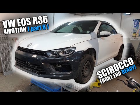 [VW Eos R36 4motion #6] Powrót od blacharza, przód od Scirocco gotowy. Rozbieramy dawcę!