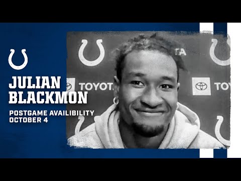 Julian Blackmon On First Interception, Rookie Season