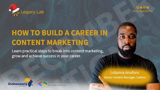 How to Build a Career in Content Marketing