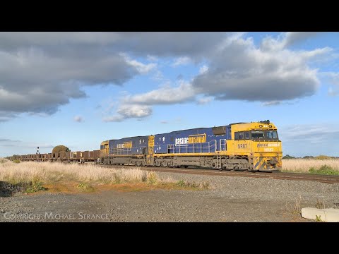 5MP2 Pacific National Steel Train With NR87 & NR103 (30/6/2022) - PoathTV Australian Railways