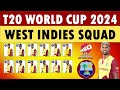 T20 World Cup 2024 West Indies Squad: West Indies squad for ICC T20 World Cup 2024