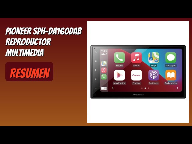 Vídeo relacionado con Pioneer SPH-DA160DAB - Reproductor Multimedia con Pantalla táctil 2 DIN de 6,8 Pulgadas, conectividad USB Compatible Apple CarPlay, Android Auto y USB Mirroring Bluetooth, Dab/Dab+, EQ de 13 Bandas