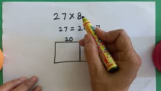 Box method ( Multiplication of 2-digit numbers by 1-digit number)