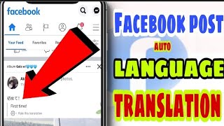 HOW TO ENABLE LANGUAGE TRANSLATION ON FACEBOOK POST