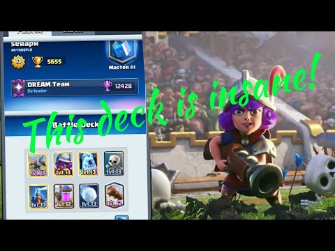 Early season push, using this insane x-bow pump deck! - Clash Royale