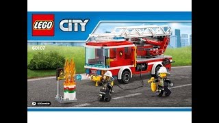 LEGO City Fire Пожарная машина с лестницей (60107) - відео 3